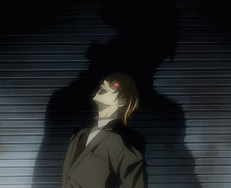 The perfect Trying Not To <strong>Laugh Light Yagami</strong> Death Note Animated <strong>GIF</strong> for your conversation. . Light yagami laugh gif